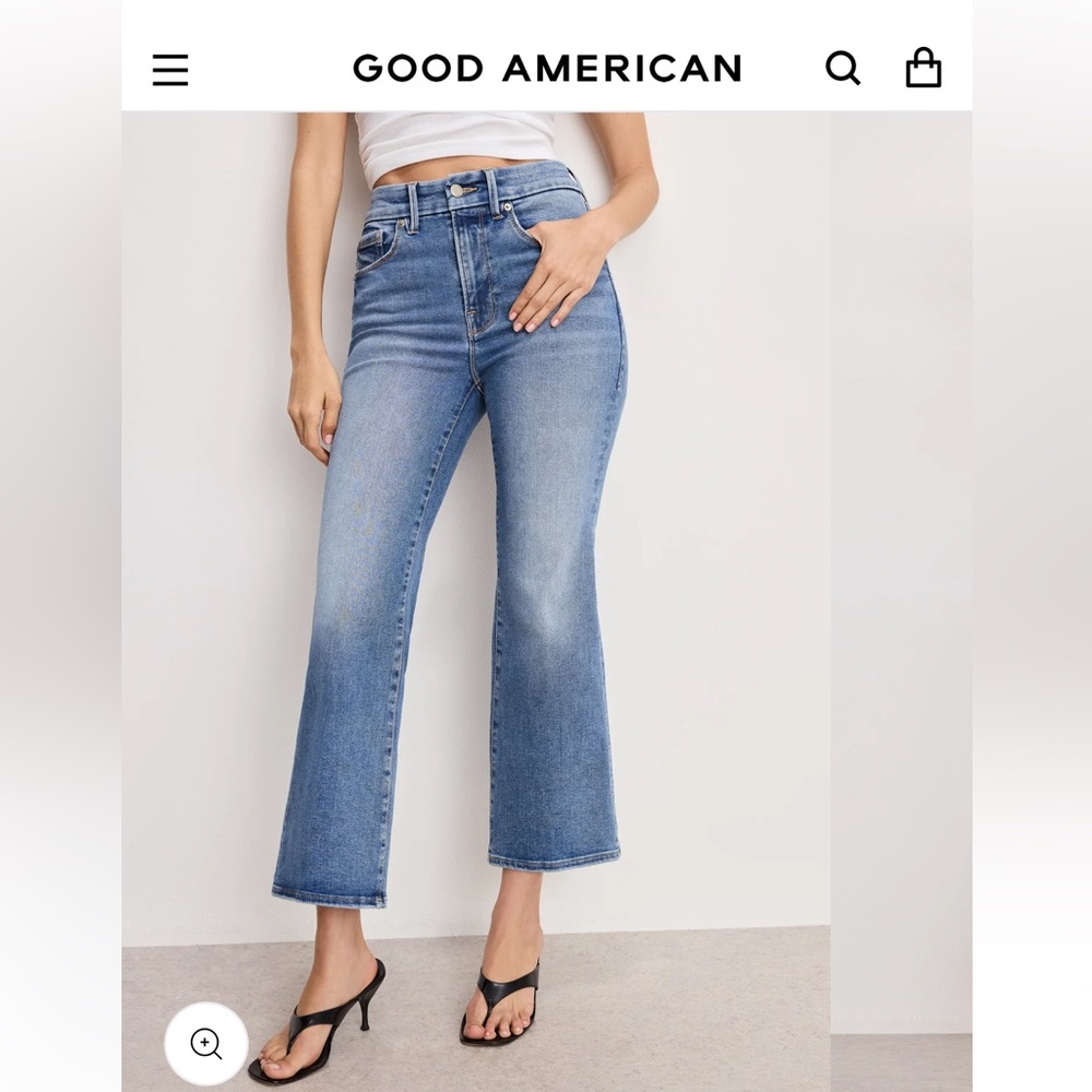 Good American Good Legs Cropped Mini bootcut